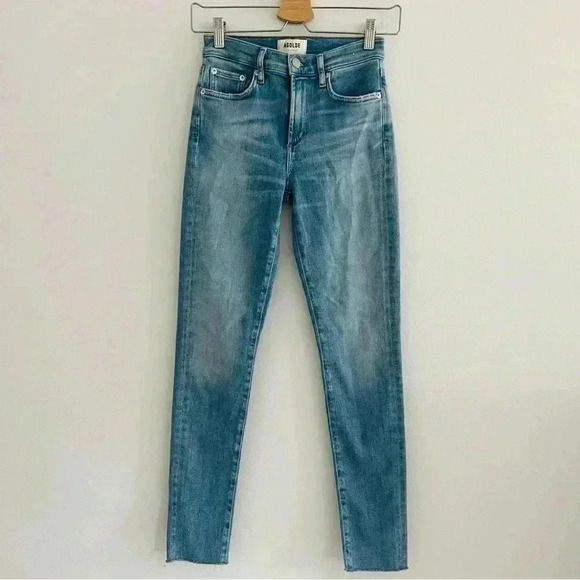 New Agolde Sophie Ankle Jeans Facet Sz 24 - Picture 4 of 10